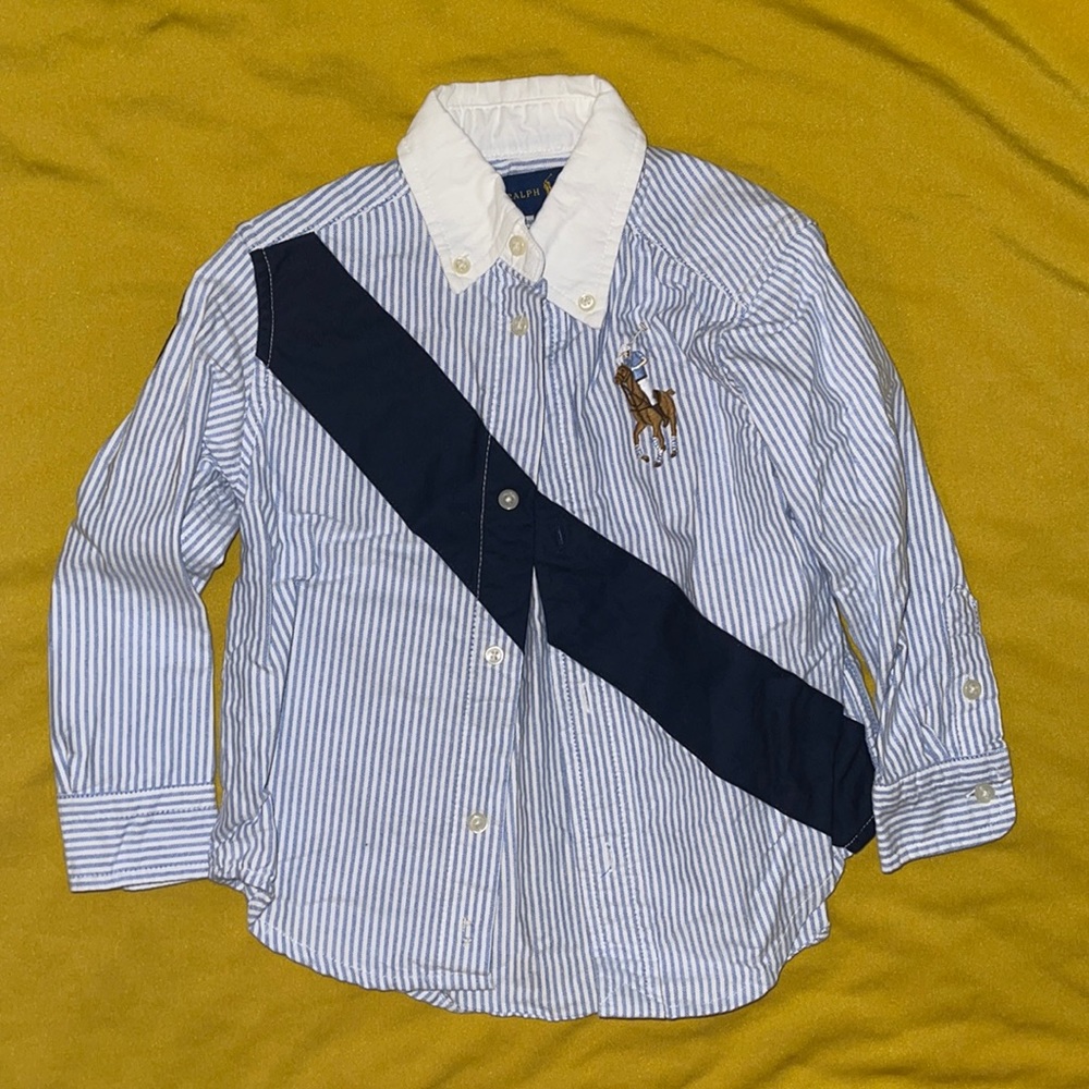Striped Polo Button Down